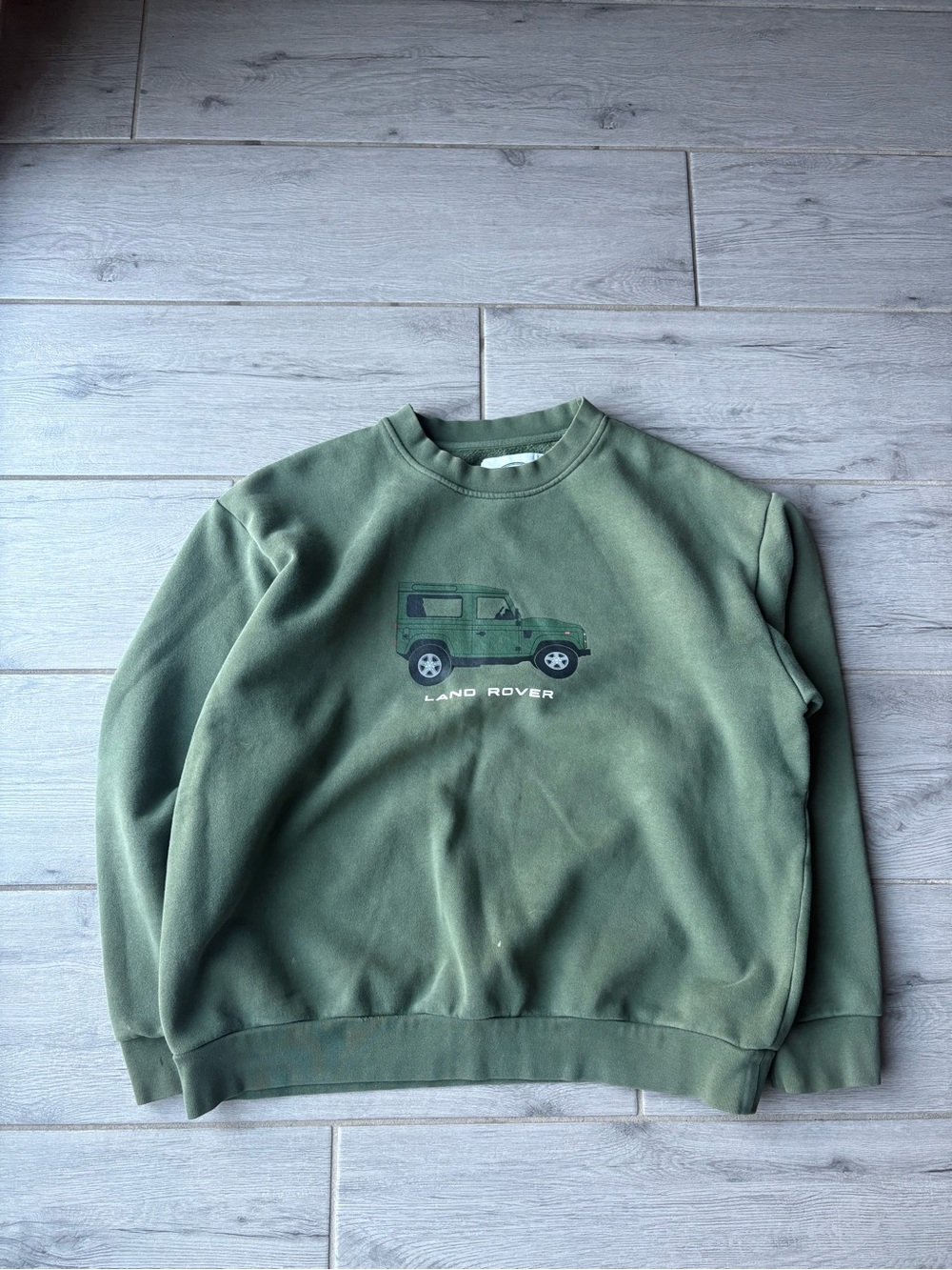 LAND ROVER GREEN CREWNECK SWEATSHIRT